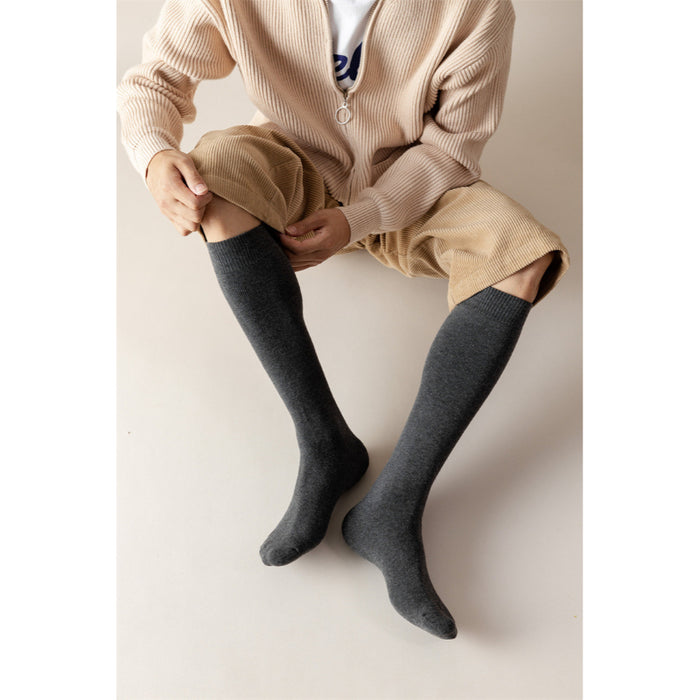 Solid Color Terry Unisex Socks