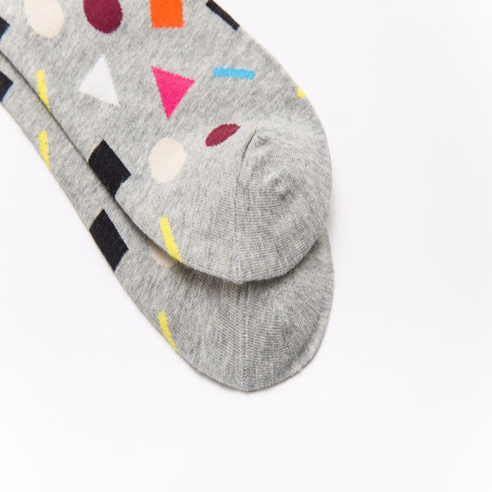Optic Puzzle Funny Combed Cotton Socks