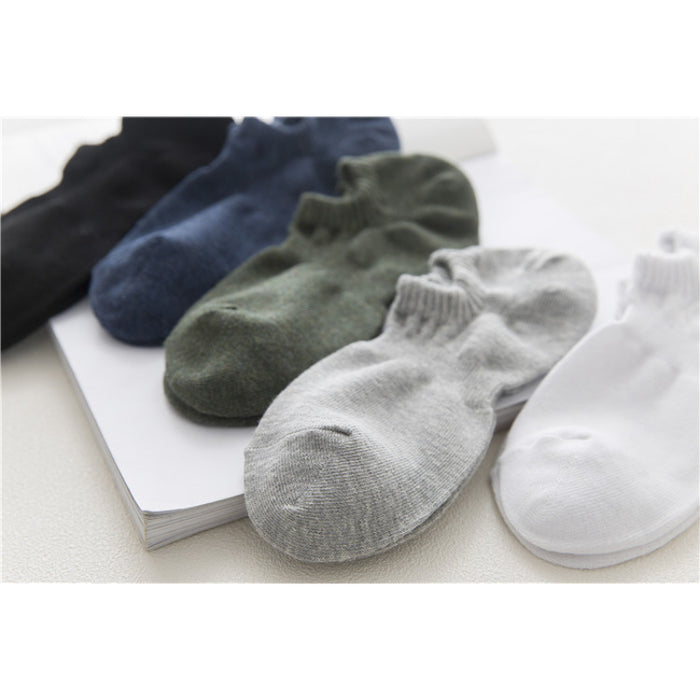 Summer Solid Color Casual Cotton Socks