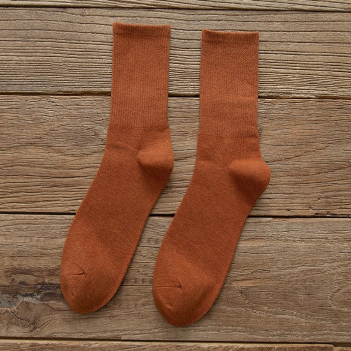 10 Pair Casual Solid Color Summer Winter Sock
