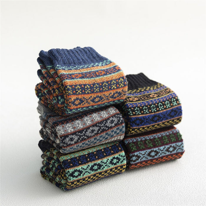 5 Pairs Of Rabbit Wool Socks