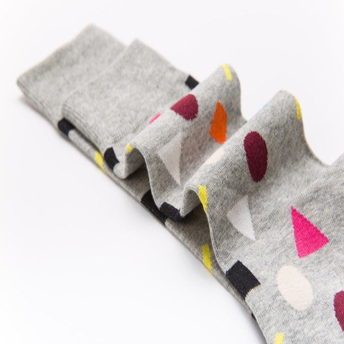 Optic Puzzle Funny Combed Cotton Socks