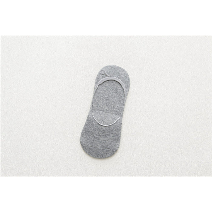 Cotton Solid Color Stealth Socks
