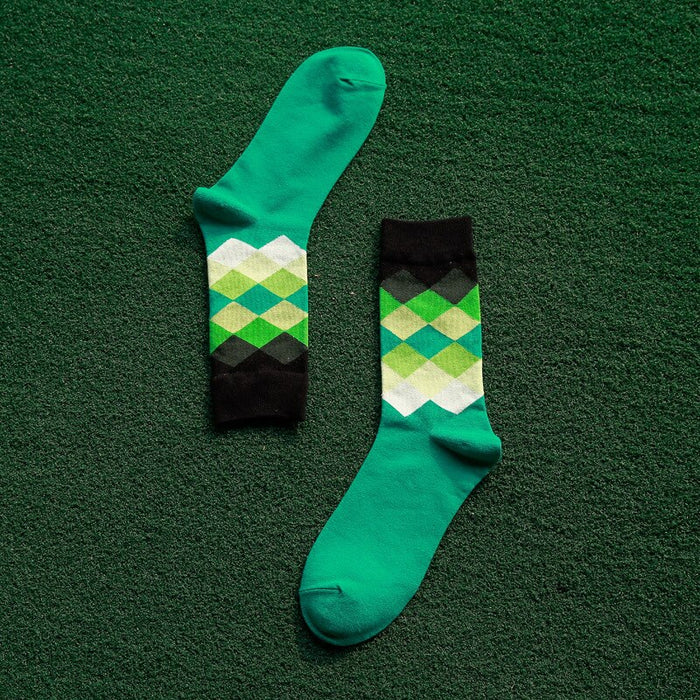 Colorful Diamond Casual Socks
