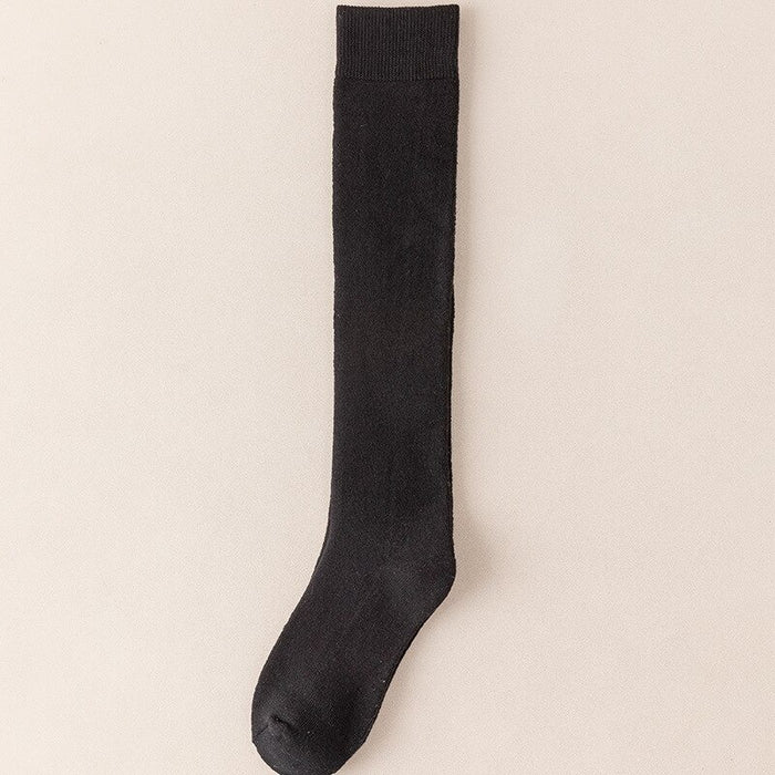 Solid Color Terry Unisex Socks