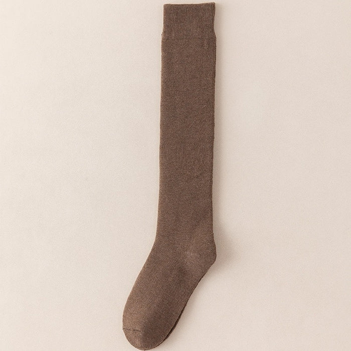 Solid Color Terry Unisex Socks