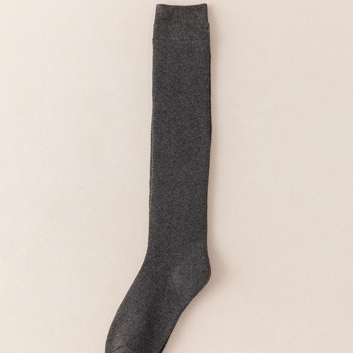 Solid Color Terry Unisex Socks