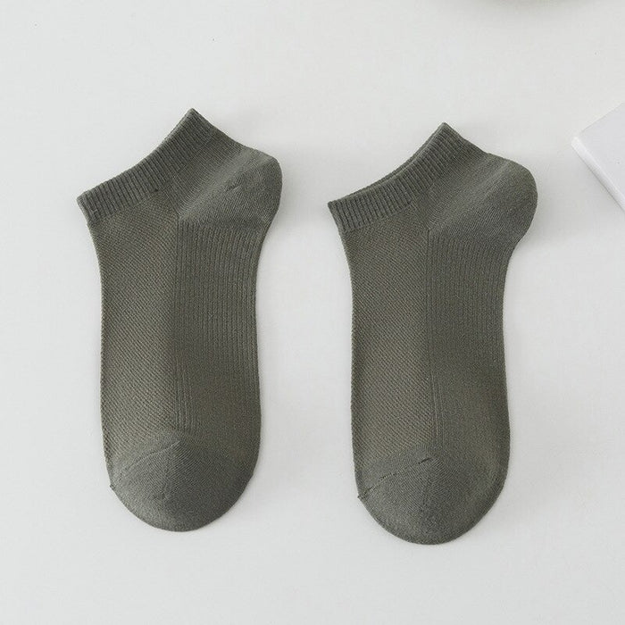 Unisex Solid Cotton Socks