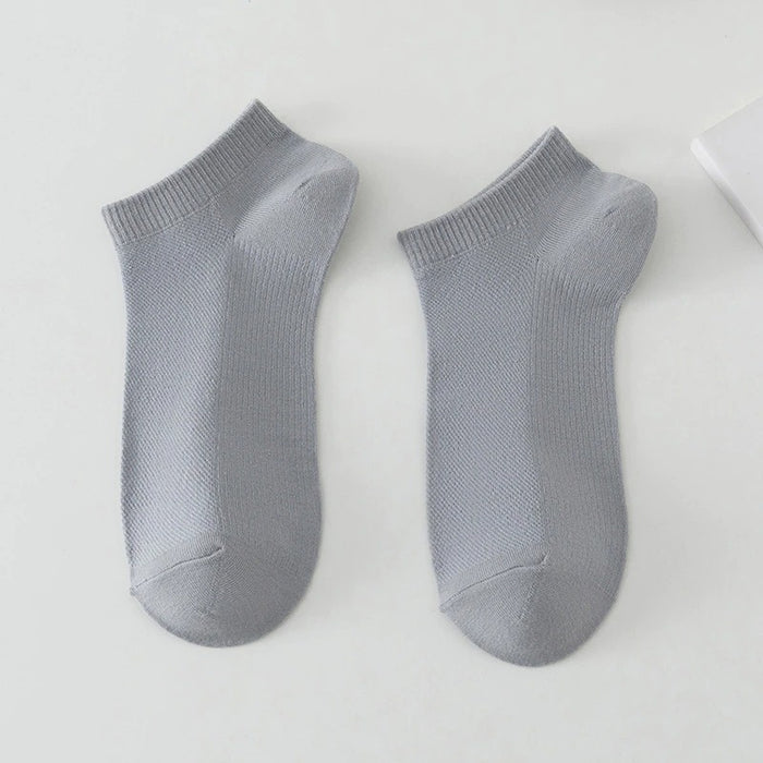 Unisex Solid Cotton Socks