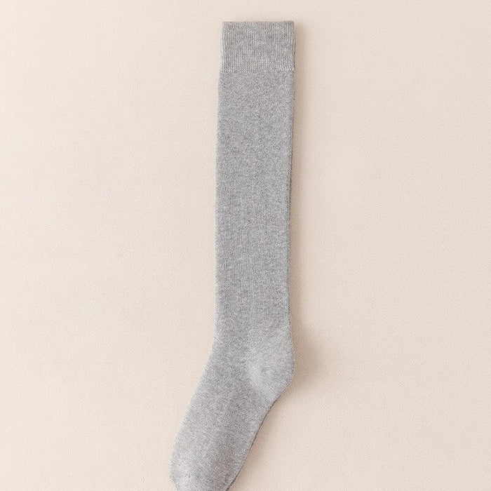 Solid Color Terry Unisex Socks