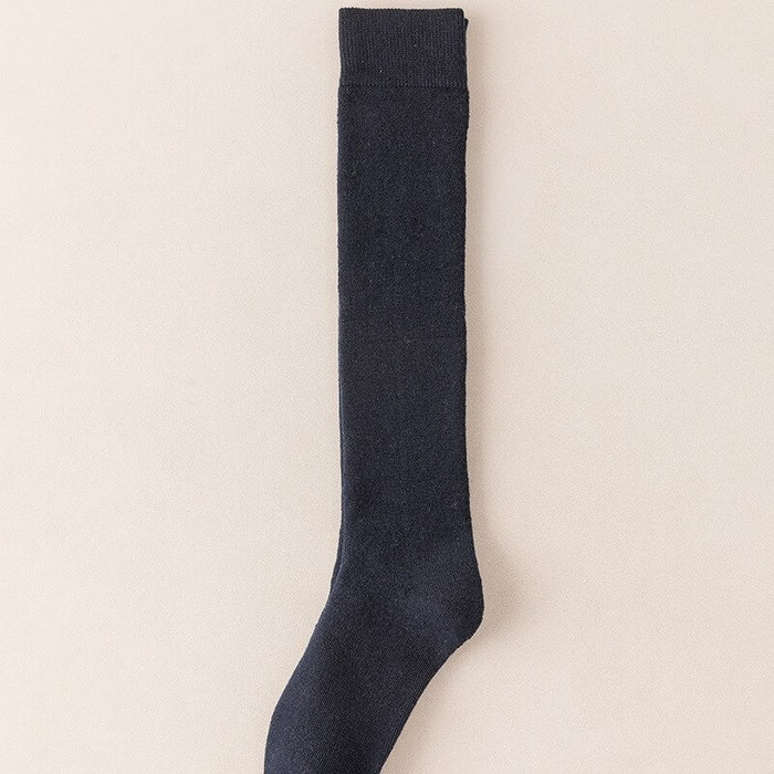 Solid Color Terry Unisex Socks