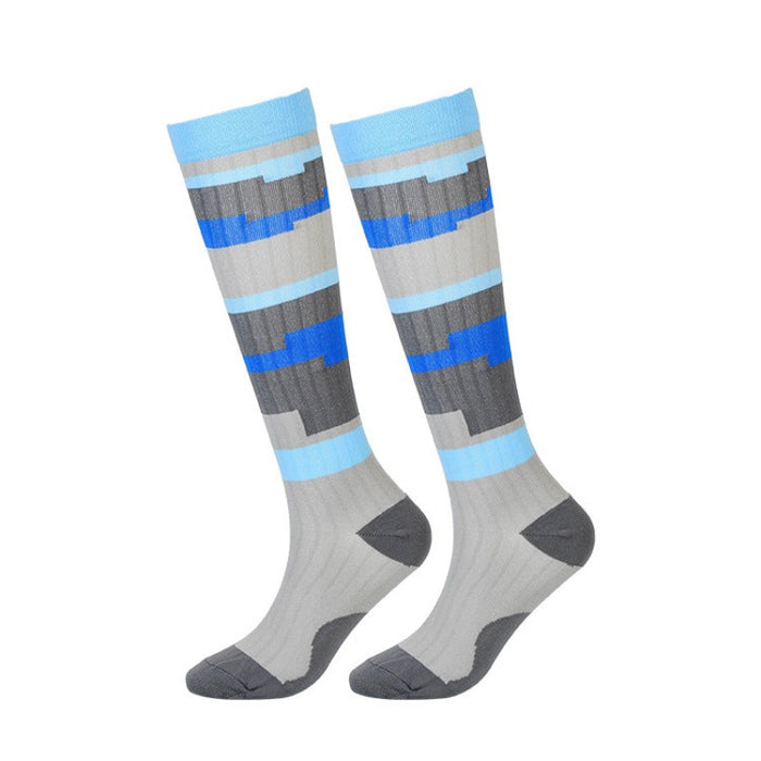 Compression Socks Simple Elastic Socks Breathable Sports Socks Sweat-Absorbing Shaping Running Socks（7 pairs)