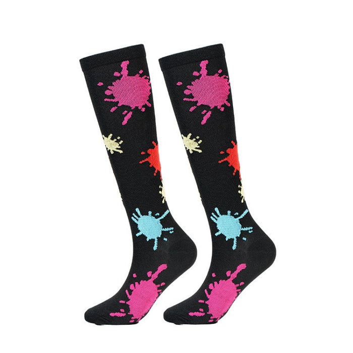 Compression Socks Simple Elastic Socks Breathable Sports Socks Sweat-Absorbing Shaping Running Socks（7 pairs)