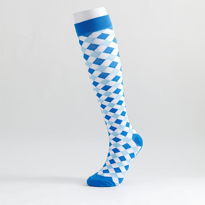 Knee-length Plaid Stockings Preppy Over-The-Knee Socks - Six Pairs