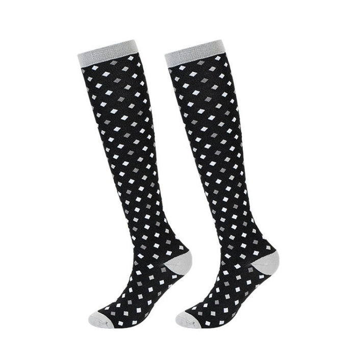 Compression Socks Simple Elastic Socks Breathable Sports Socks Sweat-Absorbing Shaping Running Socks（7 pairs)