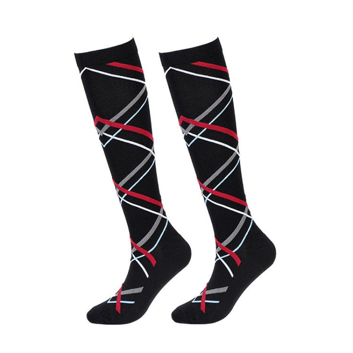 Compression Socks Simple Elastic Socks Breathable Sports Socks Sweat-Absorbing Shaping Running Socks（7 pairs)