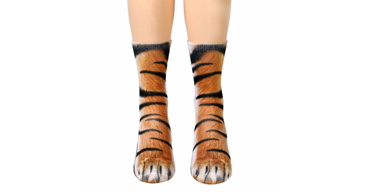 Animal Feet Printed Sock (5-Pack)