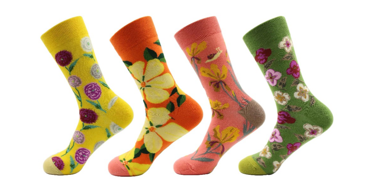 Floral Socks (4 Pack)