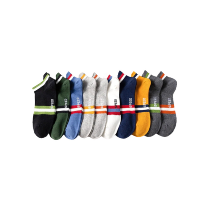 Unisex Casual Striped Alphabet Socks
