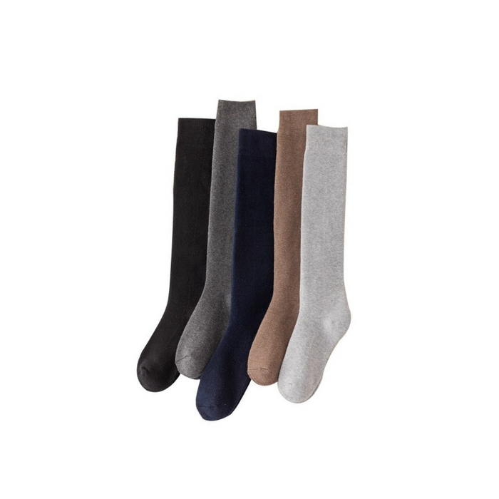 Solid Color Terry Unisex Socks