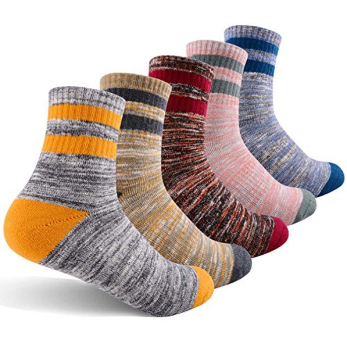 5 Pair Warm Cotton Hiking Socks
