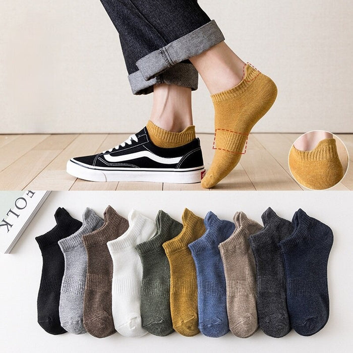 Unisex Spring Mesh Breathable Solid Color Cotton Socks