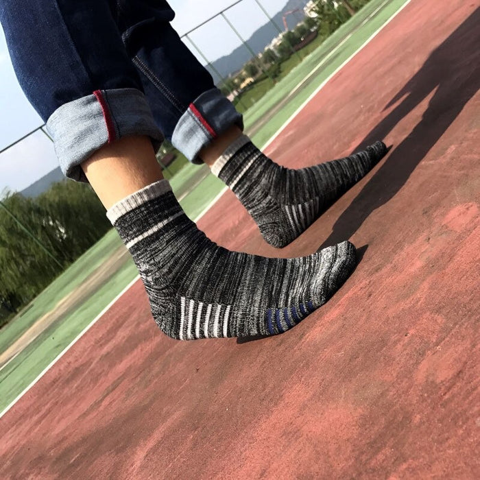 Winter Cotton Casual Striped Socks