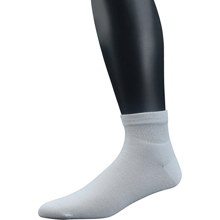 Non-Elastic 6 Pairs Diabetic Seamless Toe Bamboo Ankle Socks