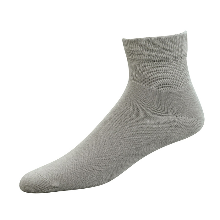 Non-Elastic 6 Pairs Diabetic Seamless Toe Bamboo Ankle Socks