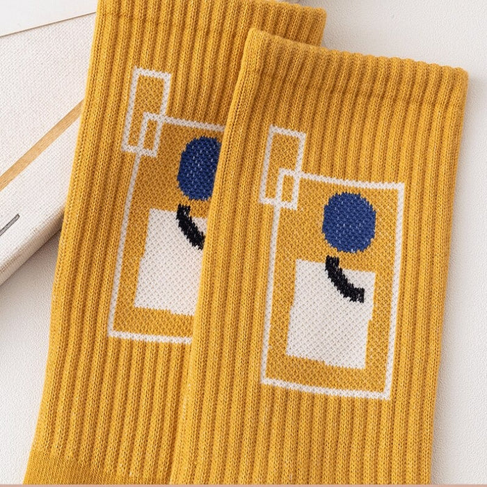 Sweat-Absorbing Trendy Cotton Socks
