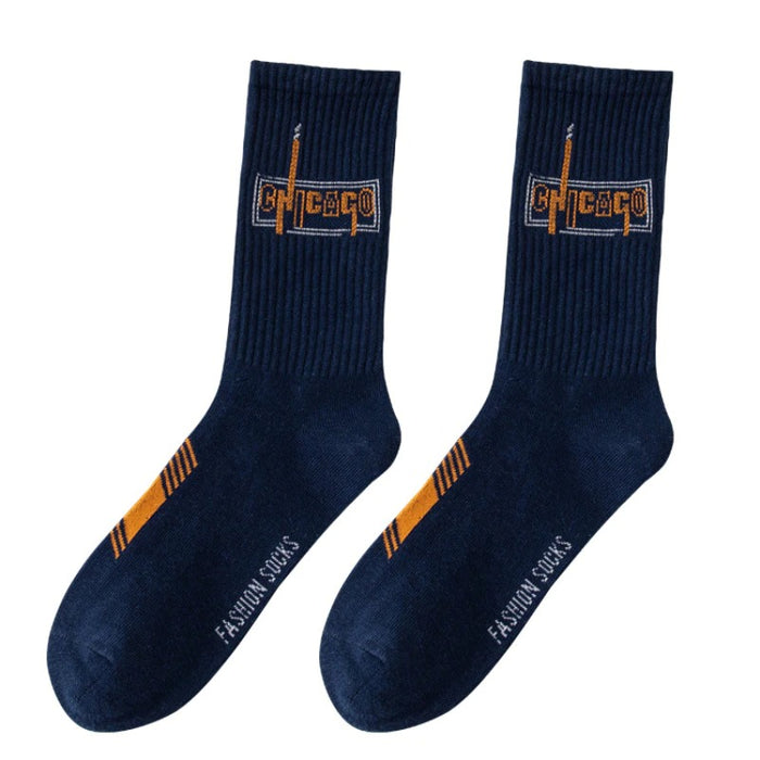 Sweat-Absorbing Trendy Cotton Socks