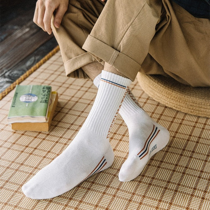 Sweat-Absorbing Trendy Cotton Socks