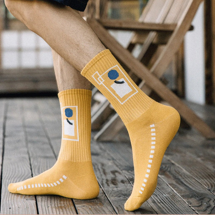 Sweat-Absorbing Trendy Cotton Socks