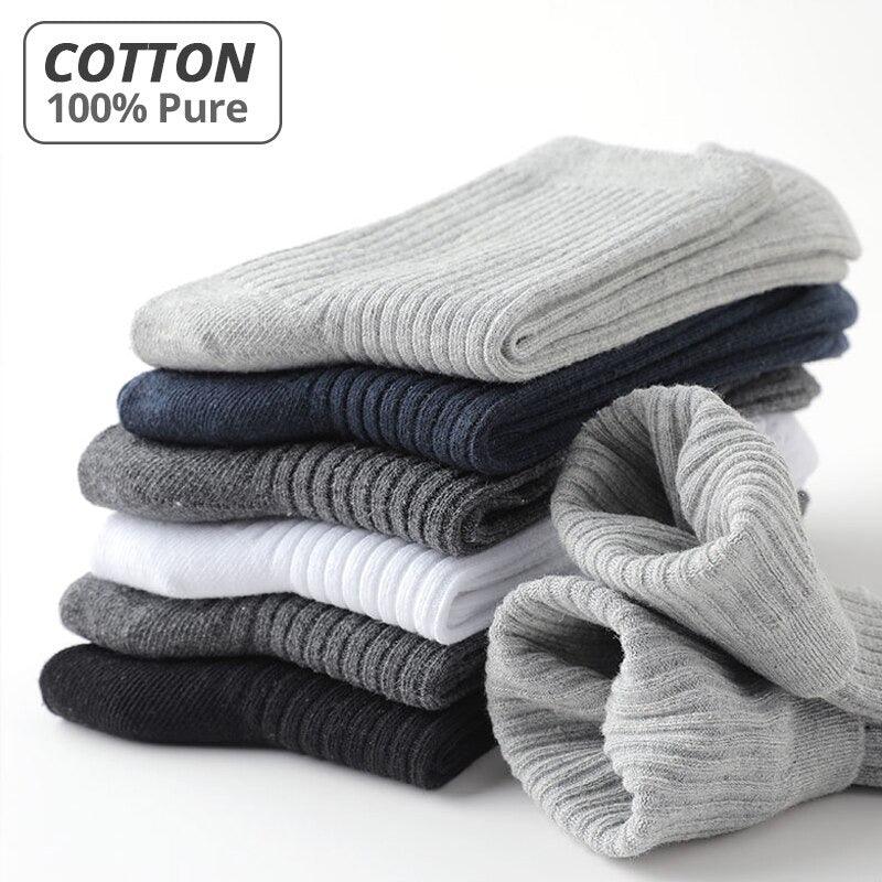 Pure Cotton Casual Socks - Sockz