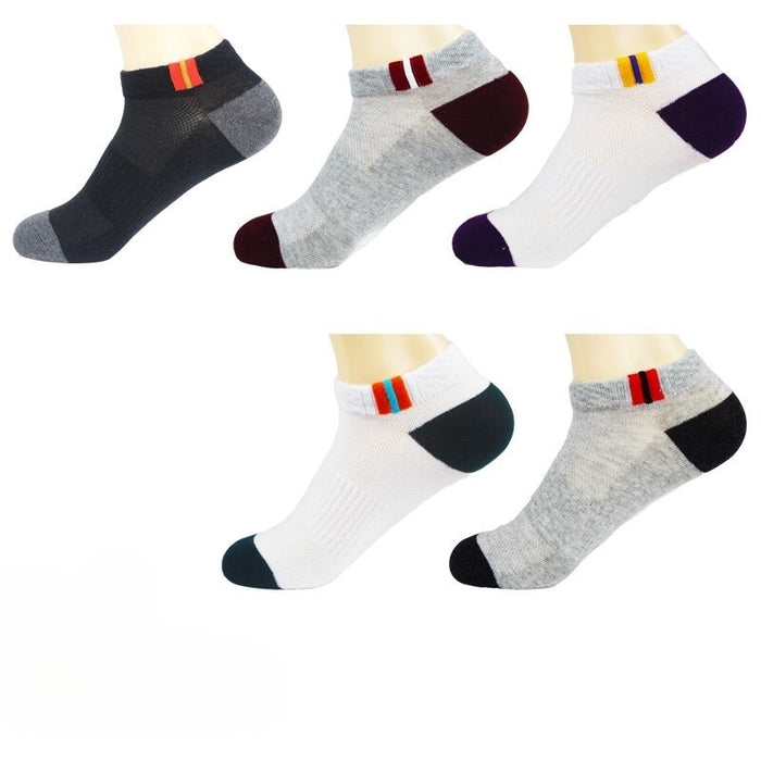 Unisex Wide Stripes Cotton Casual Socks