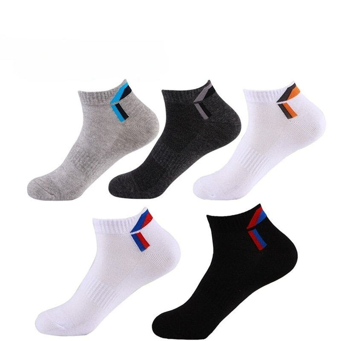 Unisex Wide Stripes Cotton Casual Socks