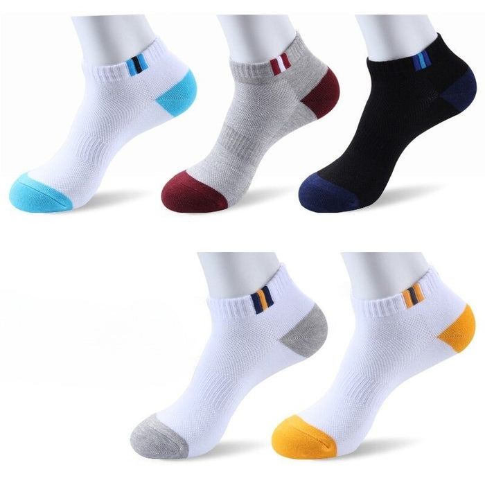 Unisex Wide Stripes Cotton Casual Socks