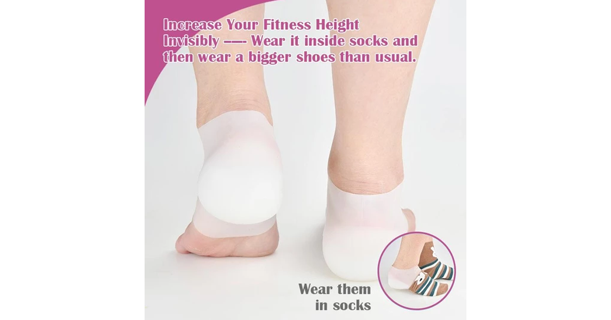 Height Increased Transparent Insoles