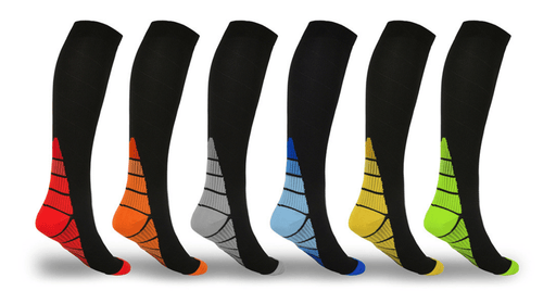 Unisex Sports Compression Socks (5-Pack) Running, Hiking & Flight Socks - Sockz