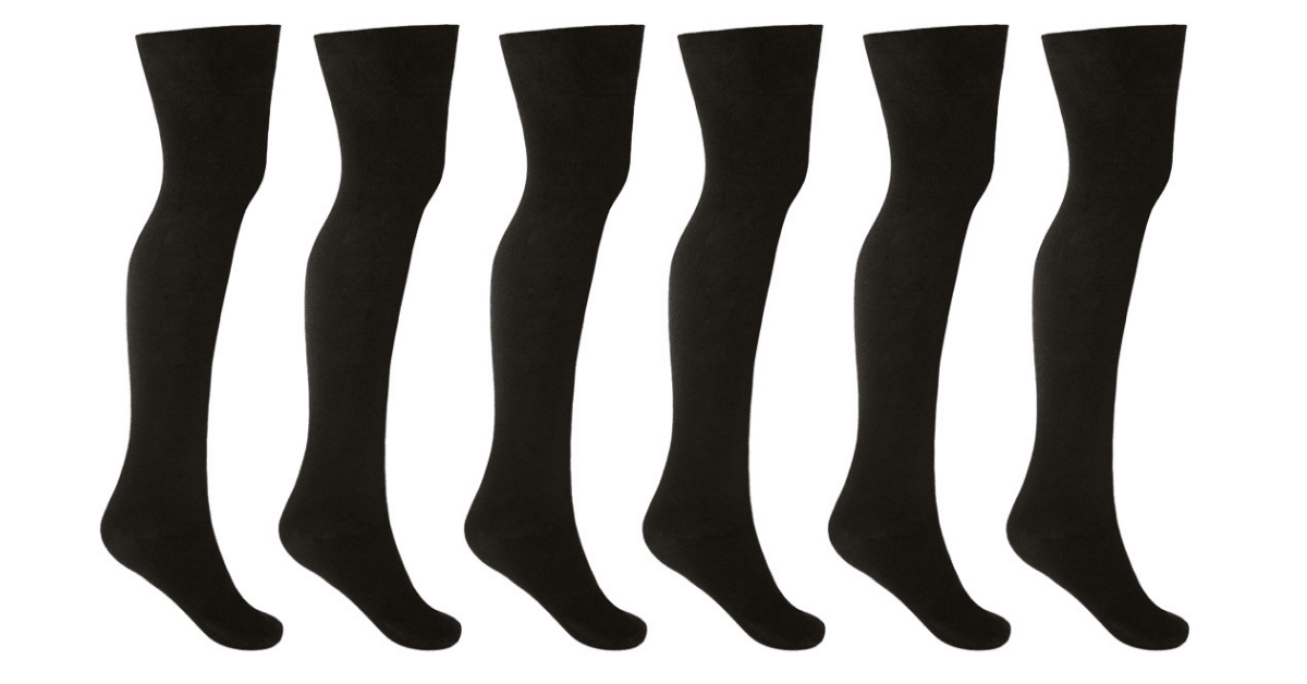 Women's Compression Stockings (6 Pack) Running, Hiking & Flight Socks - Sockz